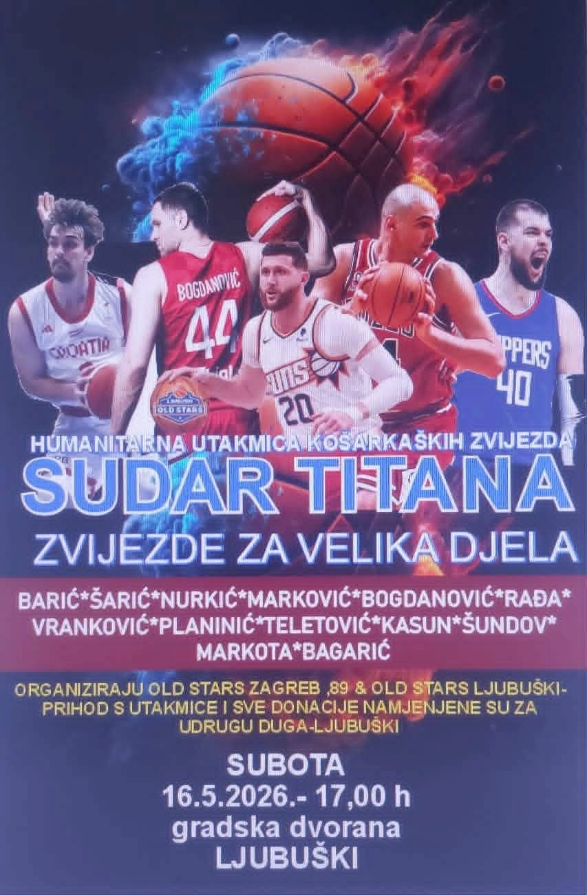 DOĐITE I BUDITE DIO VELIKE HUMANITARNE PRIČE: NBA ZVIJEZDE I KOŠARKAŠKE LEGENDE U LJUBUŠKOM ZA „DUGU“